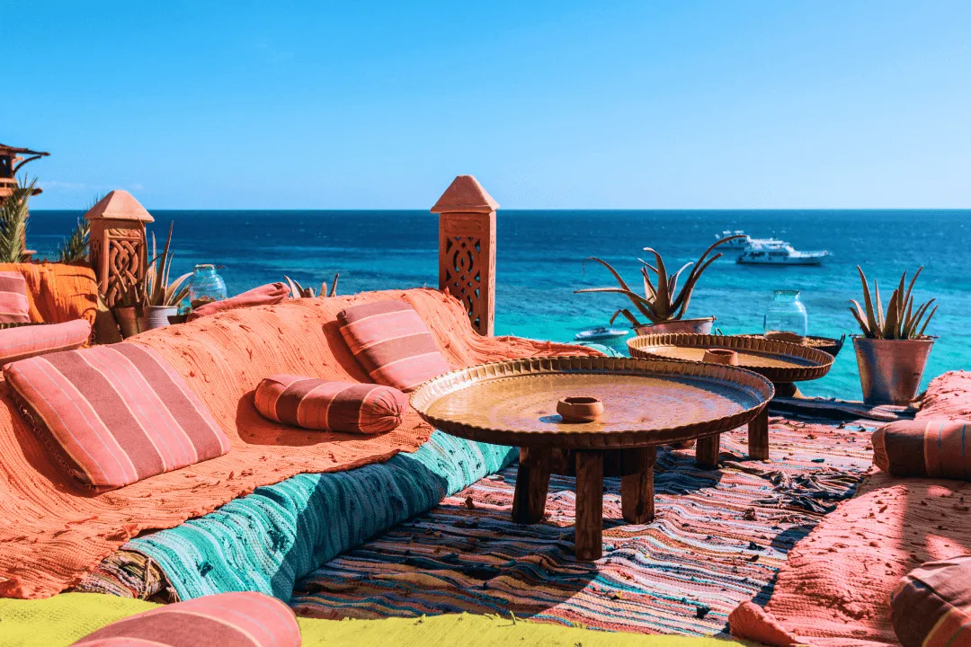 Кафе на берегу пляжа