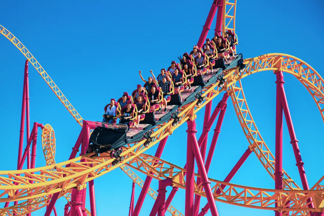 Люди на американских горках