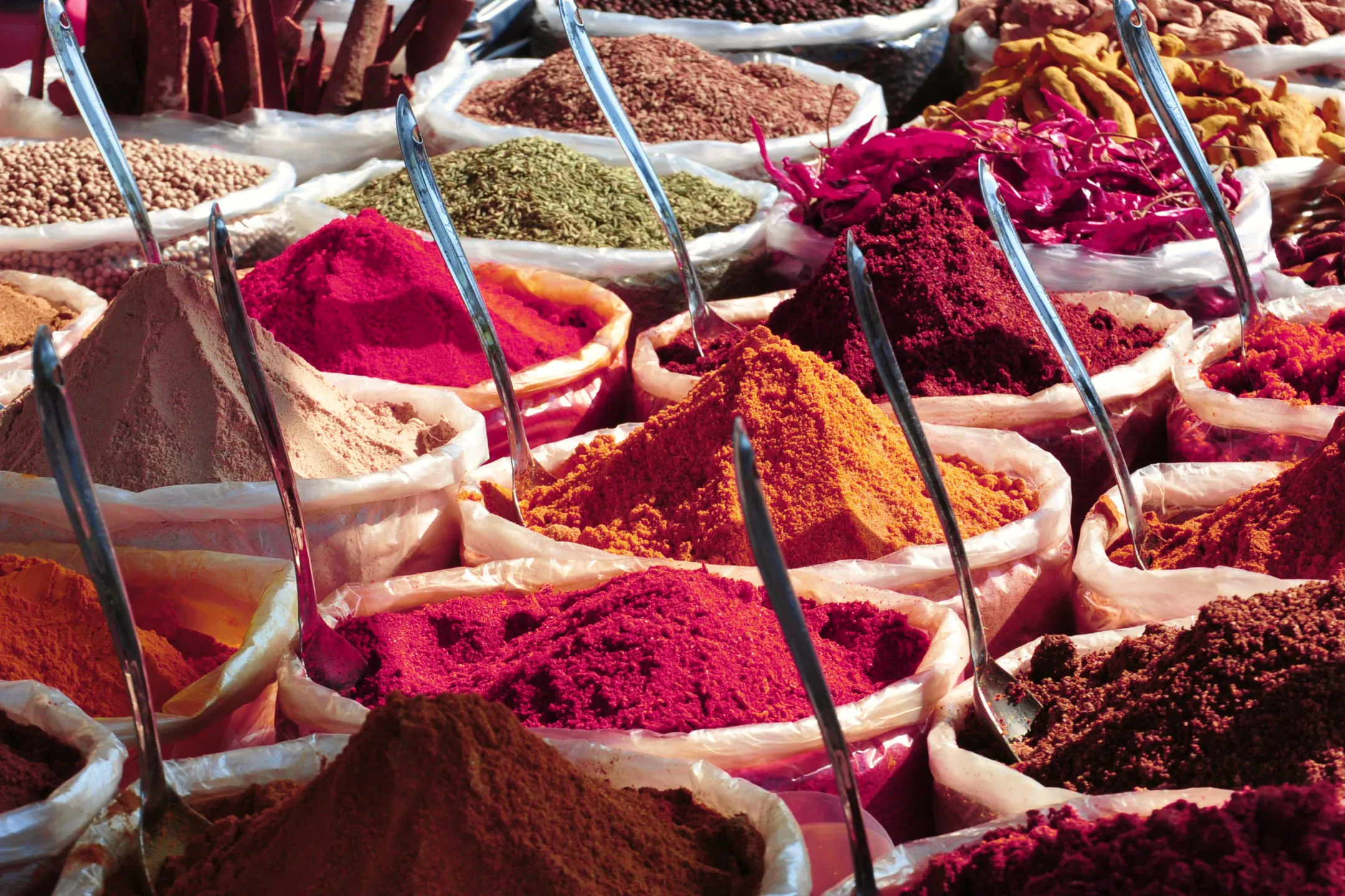 Индийские специи на рынке