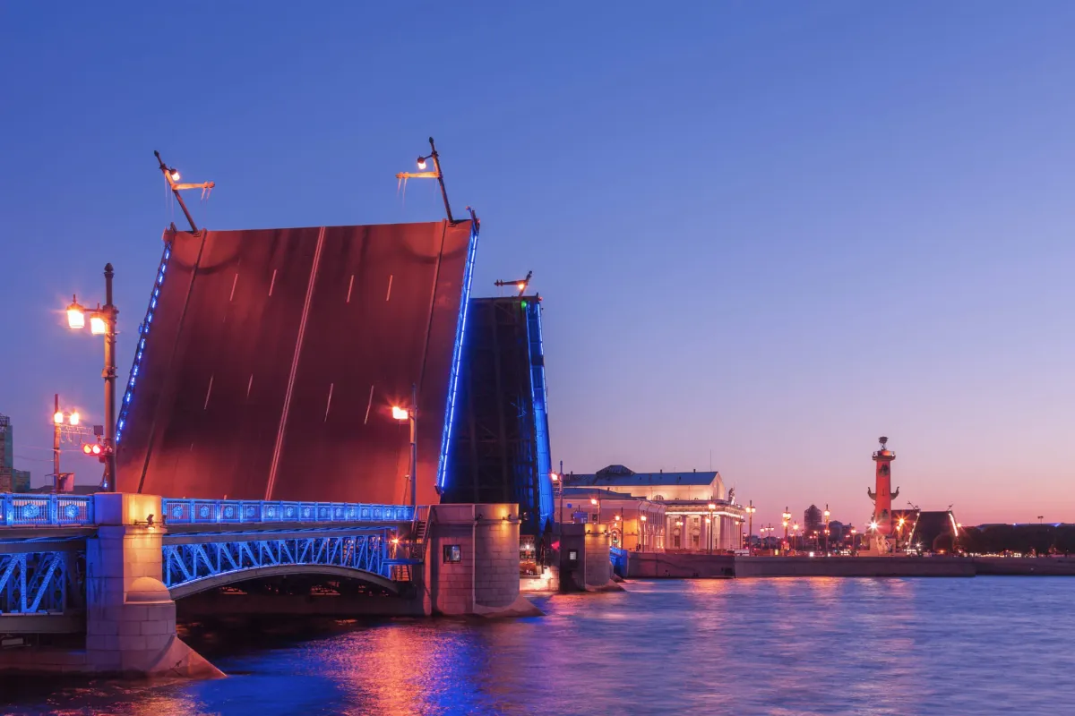 Разводные мосты в Питере 