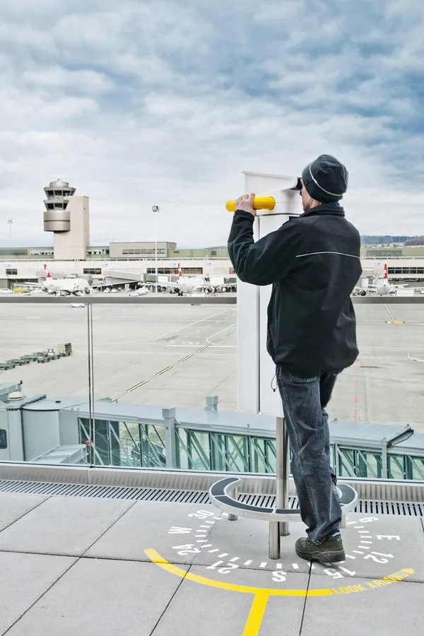 смотровая площадка в аэропорту Цюриха