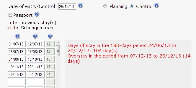 подсчет дней в Шенгене