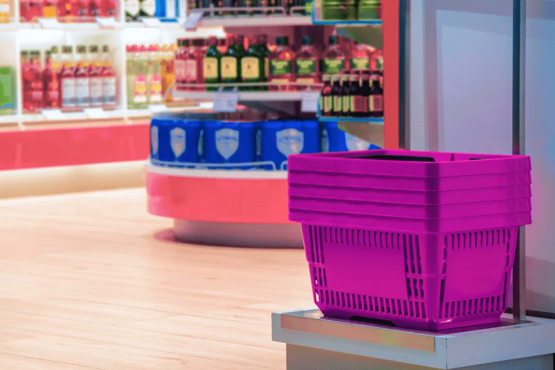 Корзина в дьюти-фри