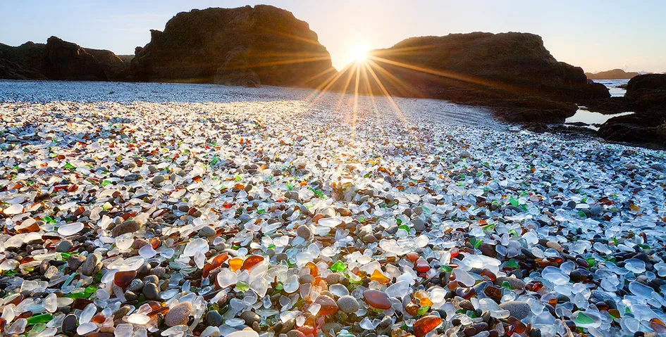 Стеклянный пляж Калифорния