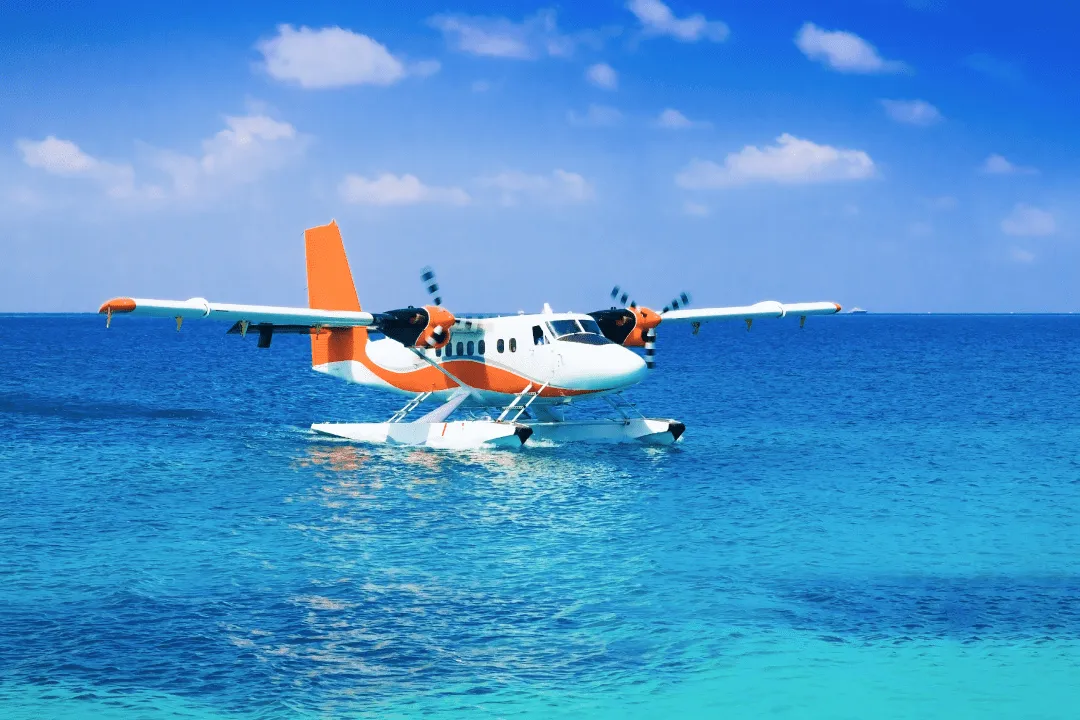 Гидросамолет на Мальдивах