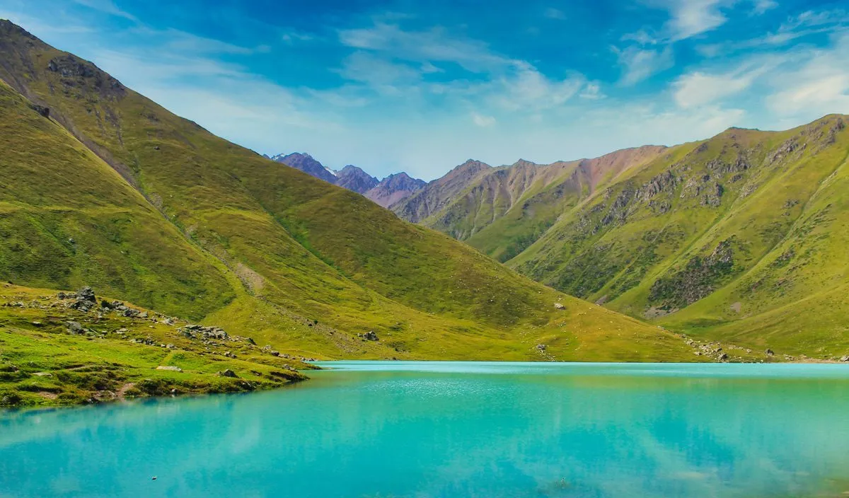 Озеро среди гор