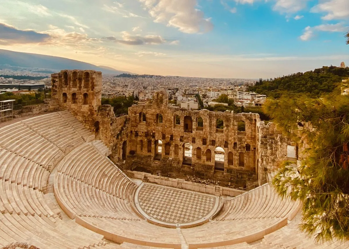 Вид на город со стороны амфитеатра