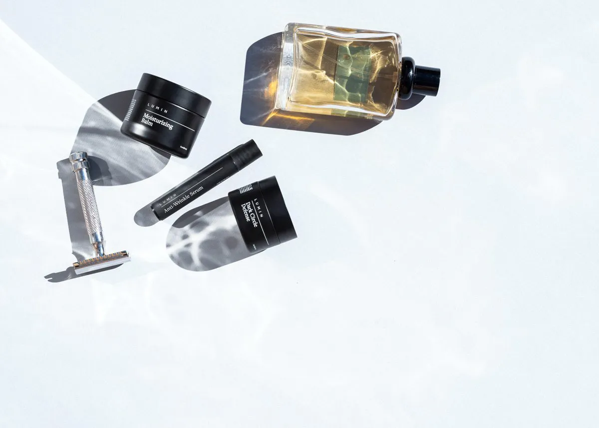 Средства для ухода на белом фоне