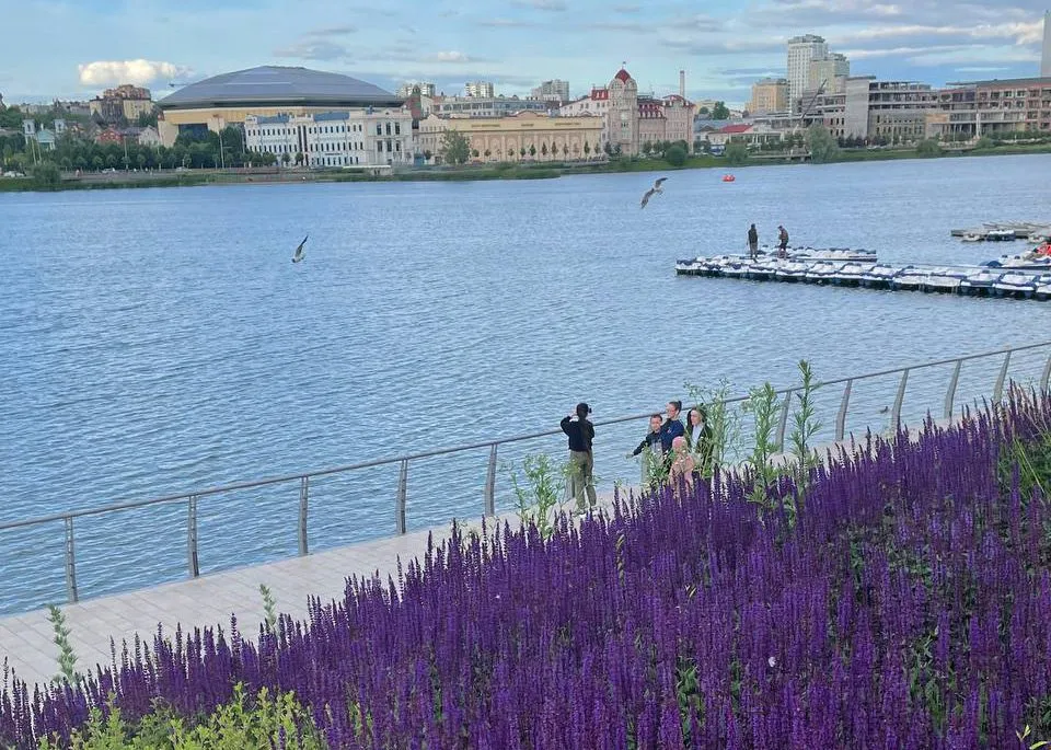 Набережная озера Кабан в Казани